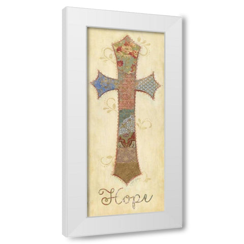 Hope White Modern Wood Framed Art Print by Tava Studios