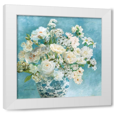 Savannahs Garden I White Modern Wood Framed Art Print by Olson, Charlene