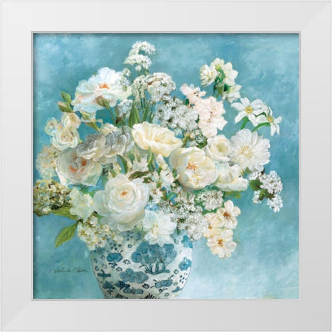 Savannahs Garden I White Modern Wood Framed Art Print by Olson, Charlene