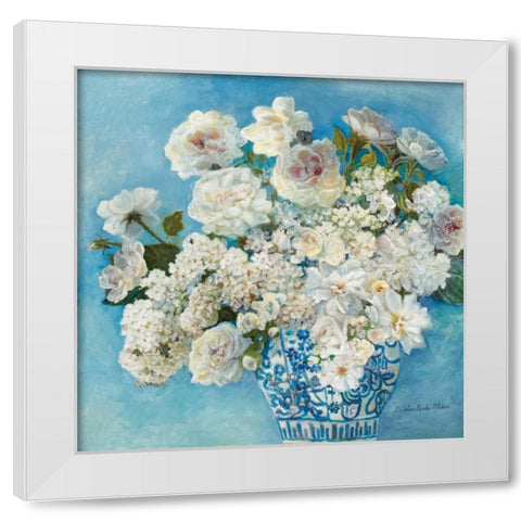 Savannahs Garden II White Modern Wood Framed Art Print by Olson, Charlene