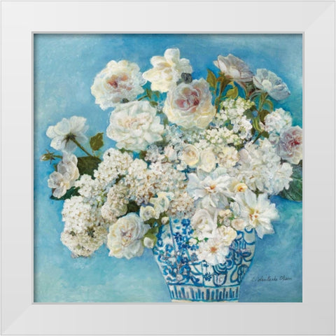 Savannahs Garden II White Modern Wood Framed Art Print by Olson, Charlene
