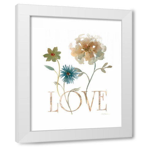 Simple Love White Modern Wood Framed Art Print by Robinson, Carol
