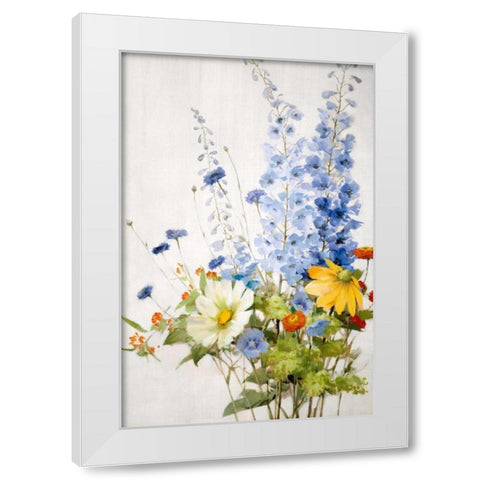 Wild Garden I White Modern Wood Framed Art Print by Daniels, Rogier