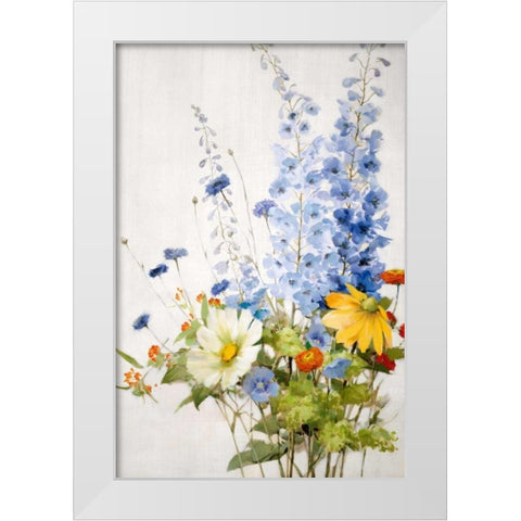 Wild Garden I White Modern Wood Framed Art Print by Daniels, Rogier