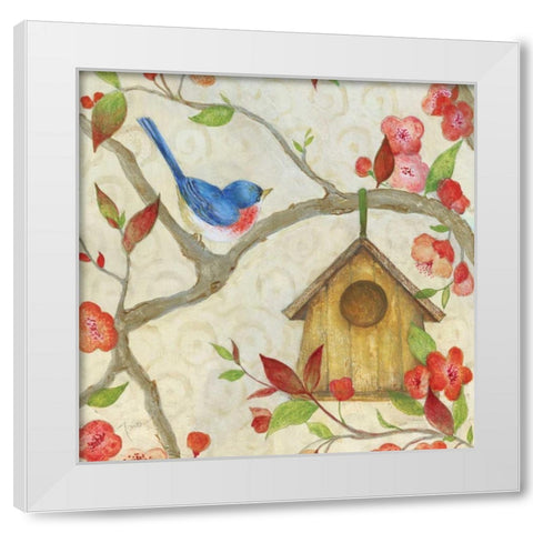 Neighborhood II White Modern Wood Framed Art Print by Tava Studios