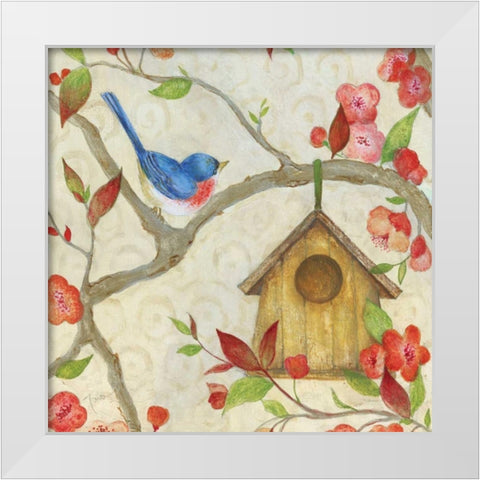 Neighborhood II White Modern Wood Framed Art Print by Tava Studios