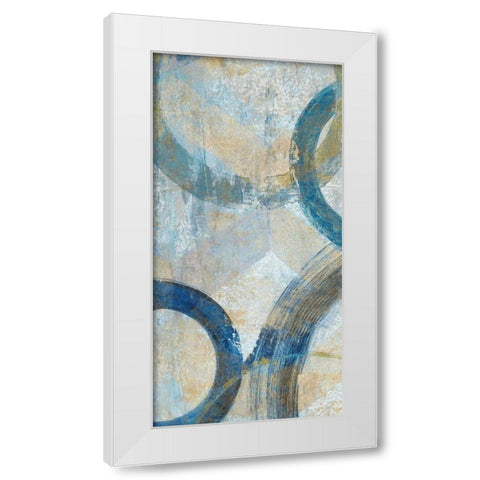 Round The Bend I White Modern Wood Framed Art Print by Tava Studios