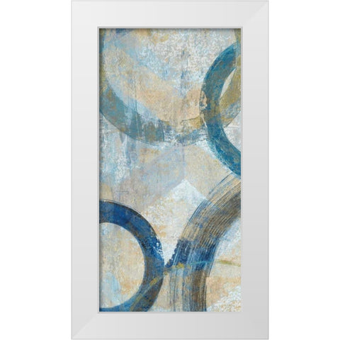 Round The Bend I White Modern Wood Framed Art Print by Tava Studios