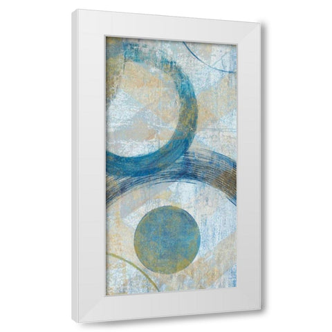 Round The Bend II White Modern Wood Framed Art Print by Tava Studios