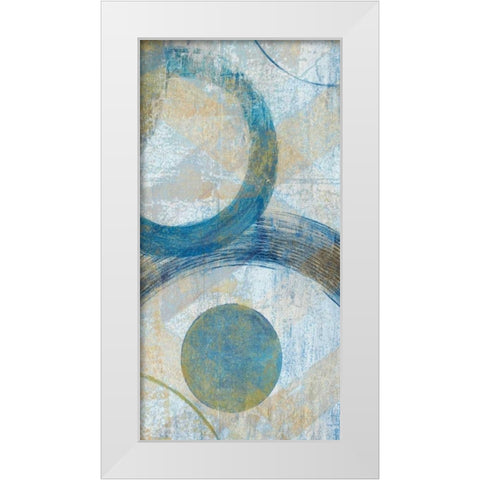 Round The Bend II White Modern Wood Framed Art Print by Tava Studios