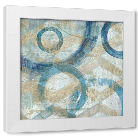 Bend II White Modern Wood Framed Art Print by Tava Studios
