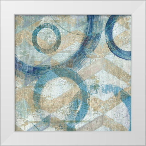 Bend II White Modern Wood Framed Art Print by Tava Studios