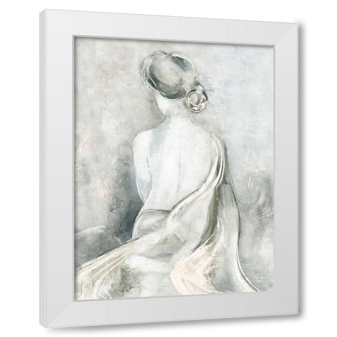 Sweet Serenity White Modern Wood Framed Art Print by Tava Studios