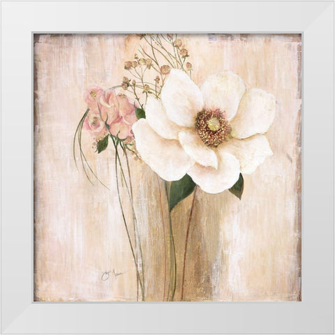 Venetian White Modern Wood Framed Art Print by Tava Studios