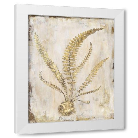 Venetian Frond White Modern Wood Framed Art Print by Tava Studios