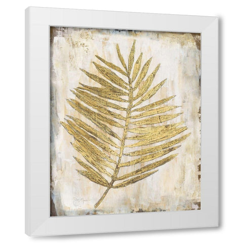 Venetian Palm White Modern Wood Framed Art Print by Tava Studios