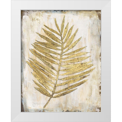 Venetian Palm White Modern Wood Framed Art Print by Tava Studios