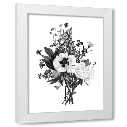 Botanical Black and White Modern Wood Framed Art Print by Donovan, Kelly