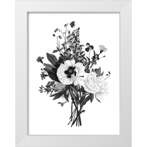 Botanical Black and White Modern Wood Framed Art Print by Donovan, Kelly