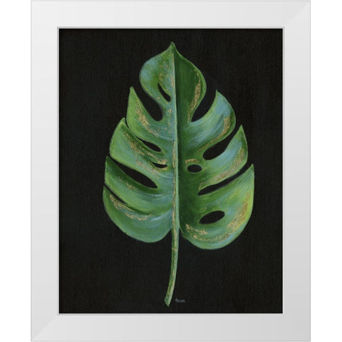 Midnight White Modern Wood Framed Art Print by Tava Studios