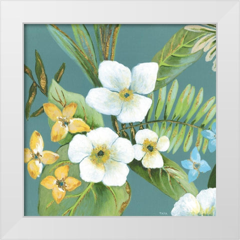 Rainforest I White Modern Wood Framed Art Print by Tava Studios