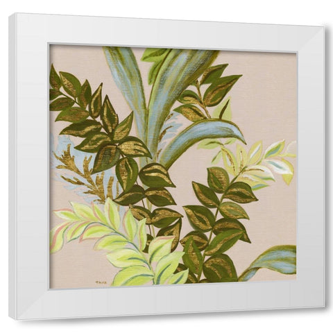 Rainforest II White Modern Wood Framed Art Print by Tava Studios