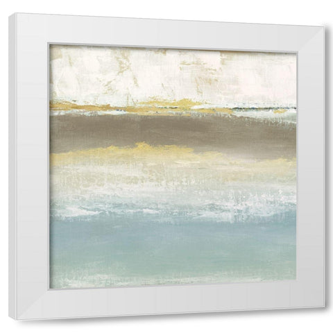Soft Solace Detail I White Modern Wood Framed Art Print by Tava Studios