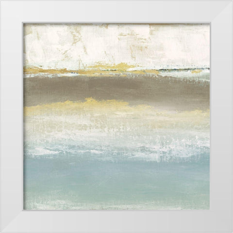 Soft Solace Detail I White Modern Wood Framed Art Print by Tava Studios