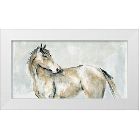 Turning Toward White Modern Wood Framed Art Print by Robinson, Carol