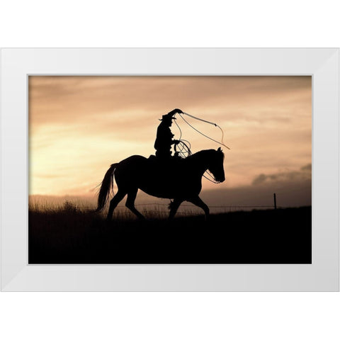 Rope and White Modern Wood Framed Art Print by Delimont, Danita