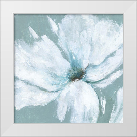 Summer Breeze White Modern Wood Framed Art Print by Tava Studios
