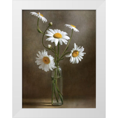 Still Life I White Modern Wood Framed Art Print by Disher, Mandy