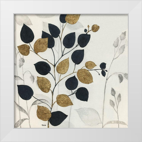 Silhouette Neutre I White Modern Wood Framed Art Print by Tava Studios