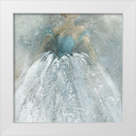 The Gown White Modern Wood Framed Art Print by Robinson, Carol