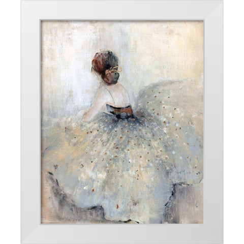 At A Glance White Modern Wood Framed Art Print by Tava Studios