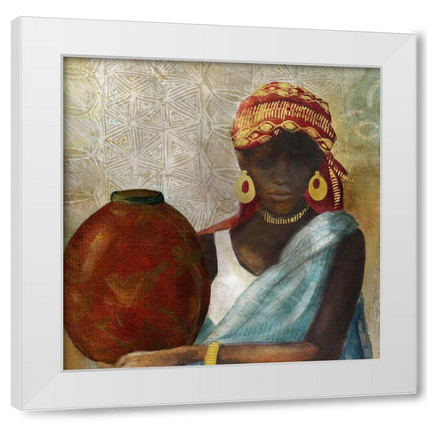 Beauty of Africa White Modern Wood Framed Art Print by Robinson, Carol