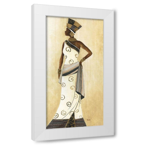 Holiday Dress III White Modern Wood Framed Art Print by Tava Studios
