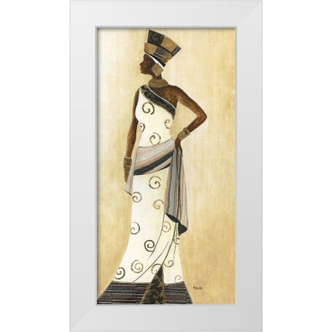 Holiday Dress III White Modern Wood Framed Art Print by Tava Studios