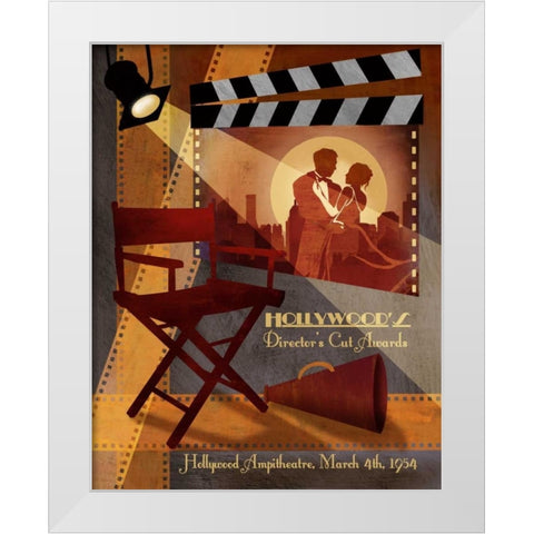 Directors Cut Awards White Modern Wood Framed Art Print by Knutsen, Conrad