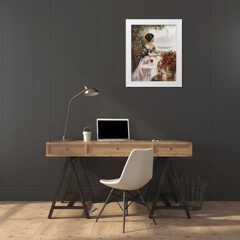 Afternoon On White Modern Wood Framed Art Print by Orme, E. Anthony