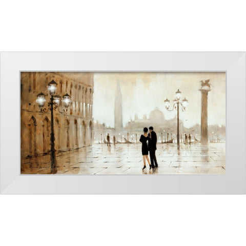 Night Out White Modern Wood Framed Art Print by Orme, E. Anthony
