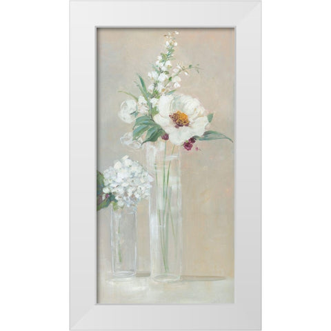 Select Blooms White Modern Wood Framed Art Print by Swatland, Sally