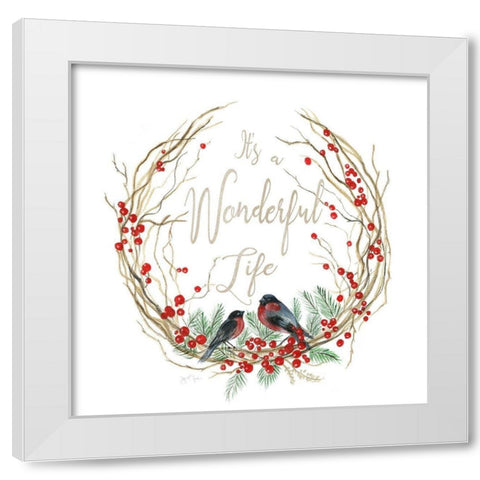 Its A Wonderful White Modern Wood Framed Art Print by Tava Studios