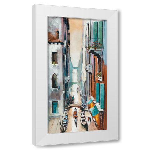 Canal View I White Modern Wood Framed Art Print by Orme, E. Anthony