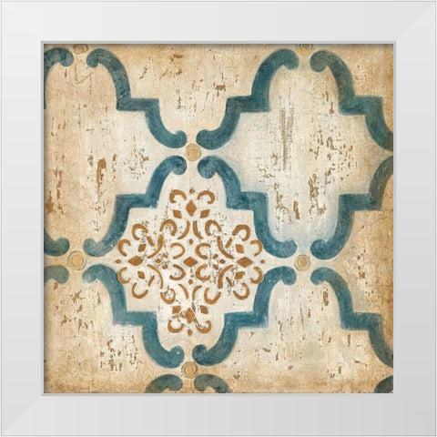 Villa Umbra I White Modern Wood Framed Art Print by Tava Studios