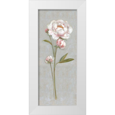 Peony Magic I White Modern Wood Framed Art Print by Swatland, Sally