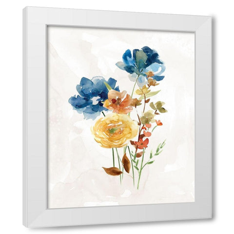 Summer Sprig I White Modern Wood Framed Art Print by Robinson, Carol