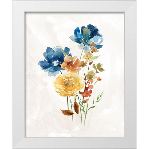 Summer Sprig I White Modern Wood Framed Art Print by Robinson, Carol