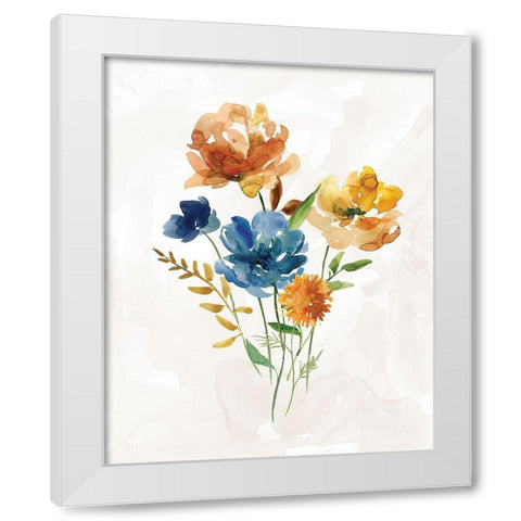 Summer Sprig II White Modern Wood Framed Art Print by Robinson, Carol