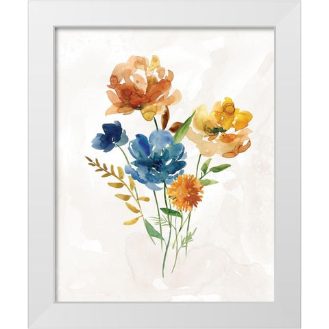 Summer Sprig II White Modern Wood Framed Art Print by Robinson, Carol
